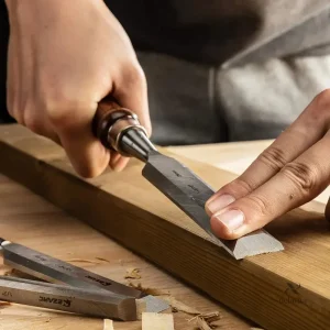 Ciseaux à bois avec poignées en bois ergonomiques