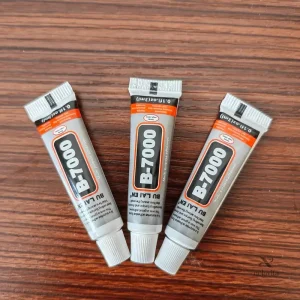 Colle B-7000 Multifonction (5 x 3ml) – Adhésif Résistant pour Téléphone, Verre, Plastique, Bijoux et Bricolage