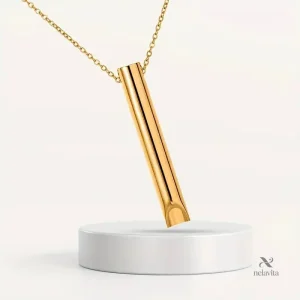 Collier Anti-Stress Respiration Consciente – Tube de Respiration Apaisant pour la Relaxation et la Pleine Conscience