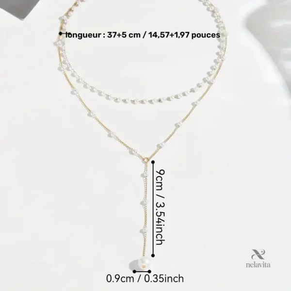 collier-femme-perles-blanches-elegantes-bijou-raffine-a-d-byhcj3-1 Collier élégant perles blanches double rang doré