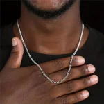 Chaîne cubaine fine, style sobre et raffiné