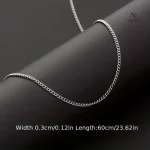 Collier pour homme au design contemporain et minimaliste