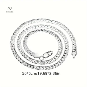 Bijou tendance en acier inoxydable argent pour homme