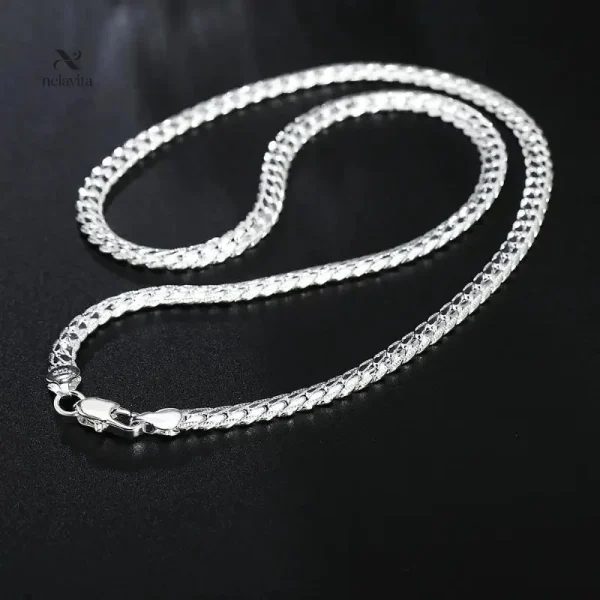 Collier homme en acier inoxydable, design élégant et résistant