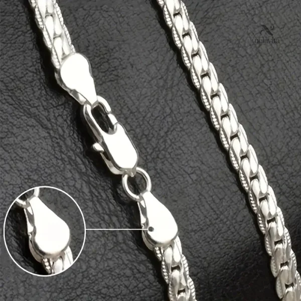Bijou homme en acier inoxydable, finition argentée chic