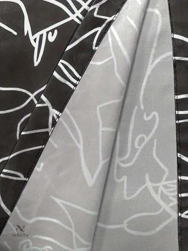 Mode femme : combinaison légère à motif abstrait