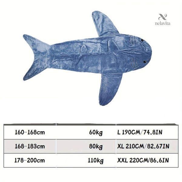 Plaid Requin Vintage, parfait pour les soirées cosy