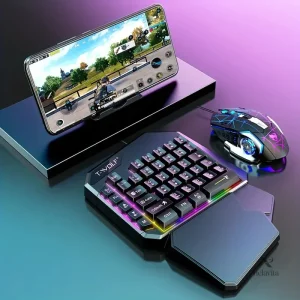 Accessoires de jeu : Clavier compact et souris LED pour performance