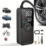 Gonfleur USB avec écran digital pour vélo et moto