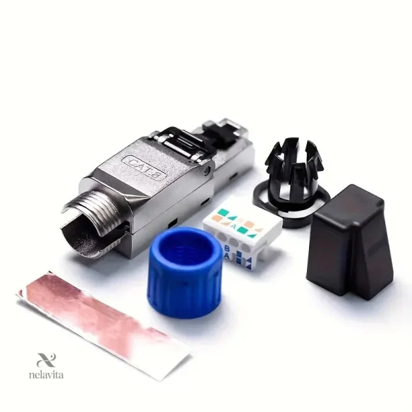 Connecteur blindé Cat6/Cat7 pour vitesse optimale