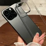 Étui transparent pour iPhone, style minimaliste et sécurisé