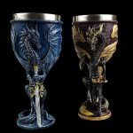 Coupe médiévale isotherme en inox avec motif de dragon