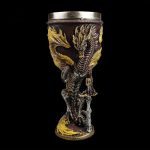 Mug en inox avec dragon, idéal pour les passionnés
