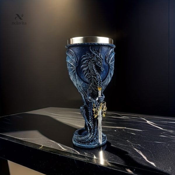 Gobelet inox médiéval, parfait pour boissons chaudes ou froides