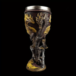 Contenant isotherme en inox au style médiéval dragon