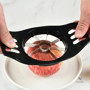 Coupe-pomme acier inoxydable à 8 lames