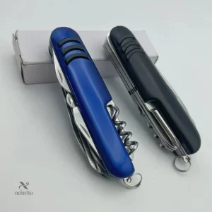 Couteau Suisse Multifonction 11 en 1 – Outil de Poche Compact pour Camping, Randonnée et Survie