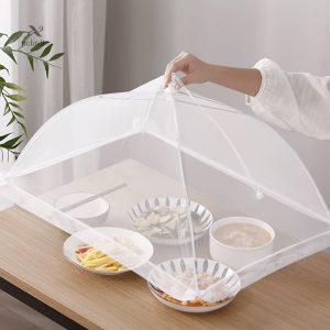 Protection alimentaire pliable anti-mouche pour repas