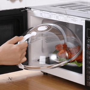 Protection anti-projections pour plats au micro-ondes