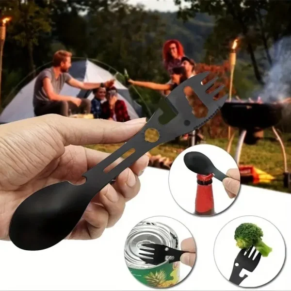 Cuillère et fourchette combinées pour pique-nique