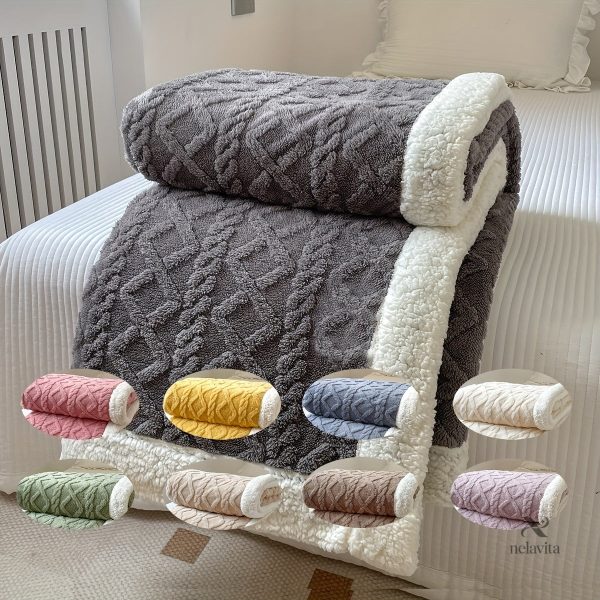 Plaid double-face pour une décoration intérieure chaleureuse