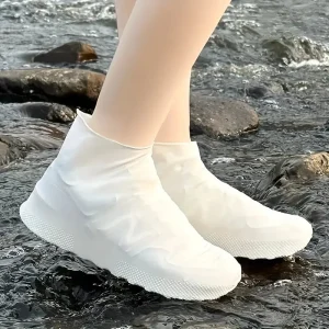 Couvre-Chaussures Imperméables Réutilisables – Protection Antidérapante pour Pluie, Neige et Randonnée