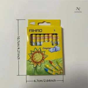 Crayons de Cire Colorés Bébé – Crayons Épais Lavables Anti-Casse pour Dessin et Éveil Créatif