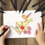 Outils de dessin aquarellables pour enfants et adultes