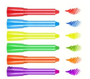 Peinture corporelle lavable en six couleurs vives