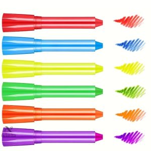 Peinture corporelle lavable en six couleurs vives