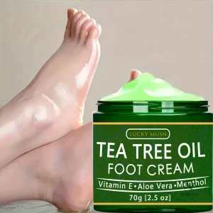 Crème hydratante pieds au Tea Tree, réparation des talons