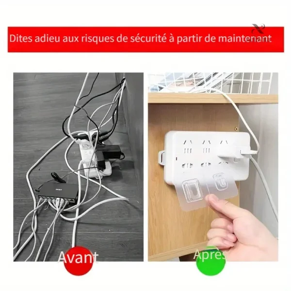 Support transparent polyvalent pour accessoires ménagers