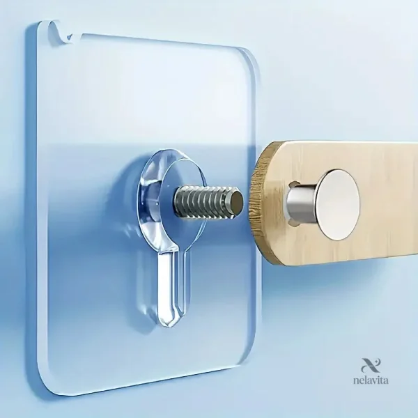 Fixation adhésive robuste pour divers usages domestiques
