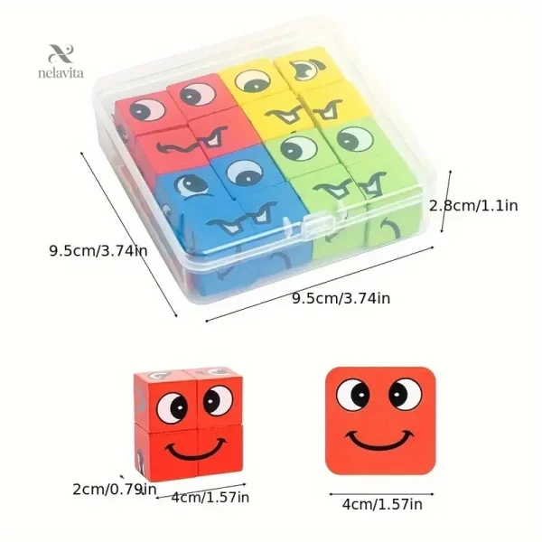 Puzzle amusant pour apprendre les émotions chez les enfants