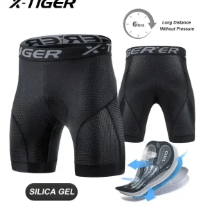 Cuissard vélo rembourré en gel – Short cyclisme respirant et anti-choc pour longues distances