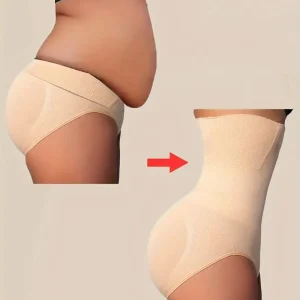 Culotte Gainante Taille Haute – Effet Ventre Plat Instantané et Remodelage des Courbes