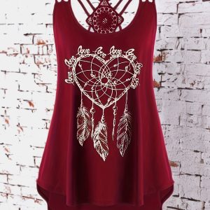 Débardeur Femme Grande Taille à Motif