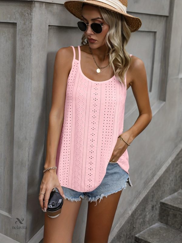 debardeur-femme-jacquard-a-double-epaule-1 Débardeur Femme Jacquard à Double Épaule