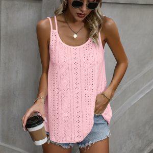Débardeur Jacquard Femme avec double épaule