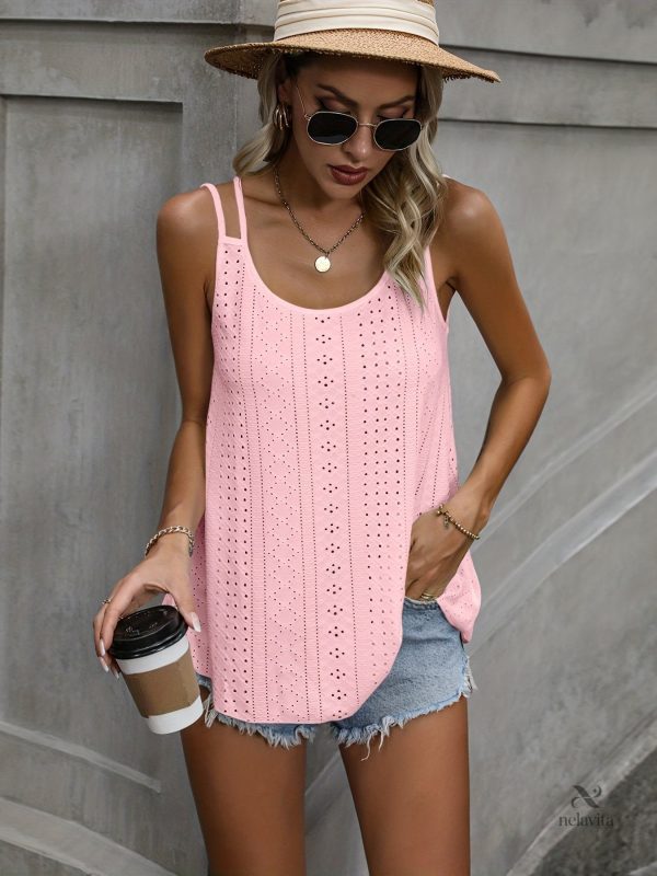 Débardeur Jacquard Femme avec double épaule