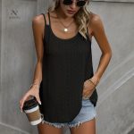 Débardeur à double épaule pour femme tendance