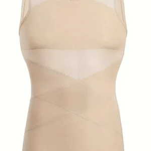 Débardeur Gainant Homme Invisible – Sous-Vêtement Sculptant Ultra-Confort pour Ventre Plat et Dos Redressé