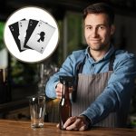 Décapsuleur en acier inspiré des jeux de cartes