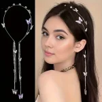 Diadème papillon élégant avec strass pour femme