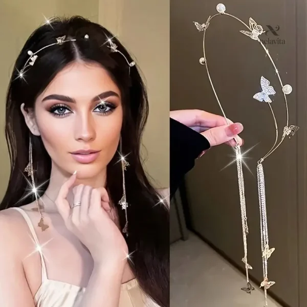 Diadème décoratif avec strass, parfait pour événements spéciaux
