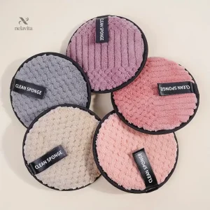 Disques démaquillants réutilisables en microfibre