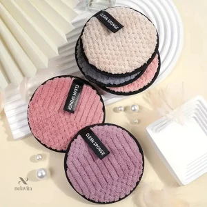 Lingettes démaquillantes en microfibre, adaptées à tous types de peau