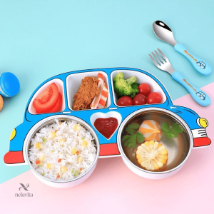 Assiette de voyage compartimentée pour les trajets