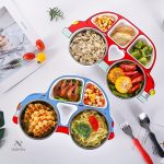 Assiette pour repas en voiture, design pratique