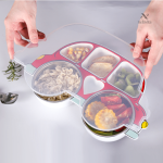 Assiette voiture avec sections pour aliments variés